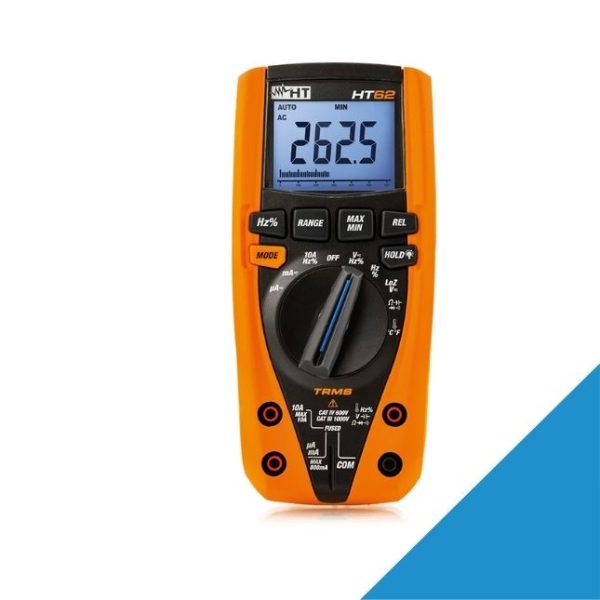 HT Italia HT62 TRMS Digital Multimeter with temperature measurement
